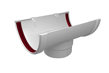 Воронка 120/90 ПВХ Grand Line, белая