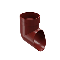 Наконечник (слив) 80мм Docke Dacha ( цвет красный RAL 3005 )