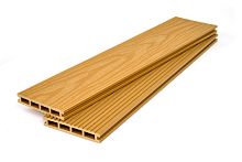 Террасная доска пустотелая Bergia Ultra King 150×24*3000/4000/6000 мм ( цвет Орех )