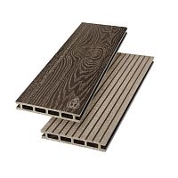 Террасная доска пустотелая Savewood Carpinus 3000*22*146 мм  ( Темно-коричневый )
